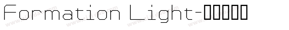 Formation Light字体转换